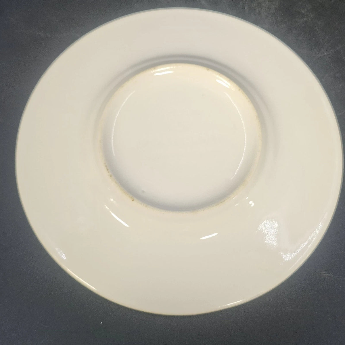 Pfaltzgraff April Bread Plates Set of 8 Blue Rim Ceramic Stoneware 6" USA Vtg