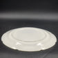 Indiana Milk Glass Platter 14" Round Harvest Grape Scalloped Torte Plate Vintage