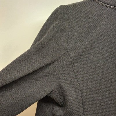 Laura Ashley Women’s XL Black Blazer Jacket Textured Sequins Trim Career Coat