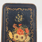 2 ISCO Hand Painted Snack Trays Alcohol Proof Made in Japan 1950's 8.25" x 5.25"