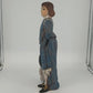 Holland Mold Colonial Boy Figurine Blue Ceramic Hand Painted 17" Vintage