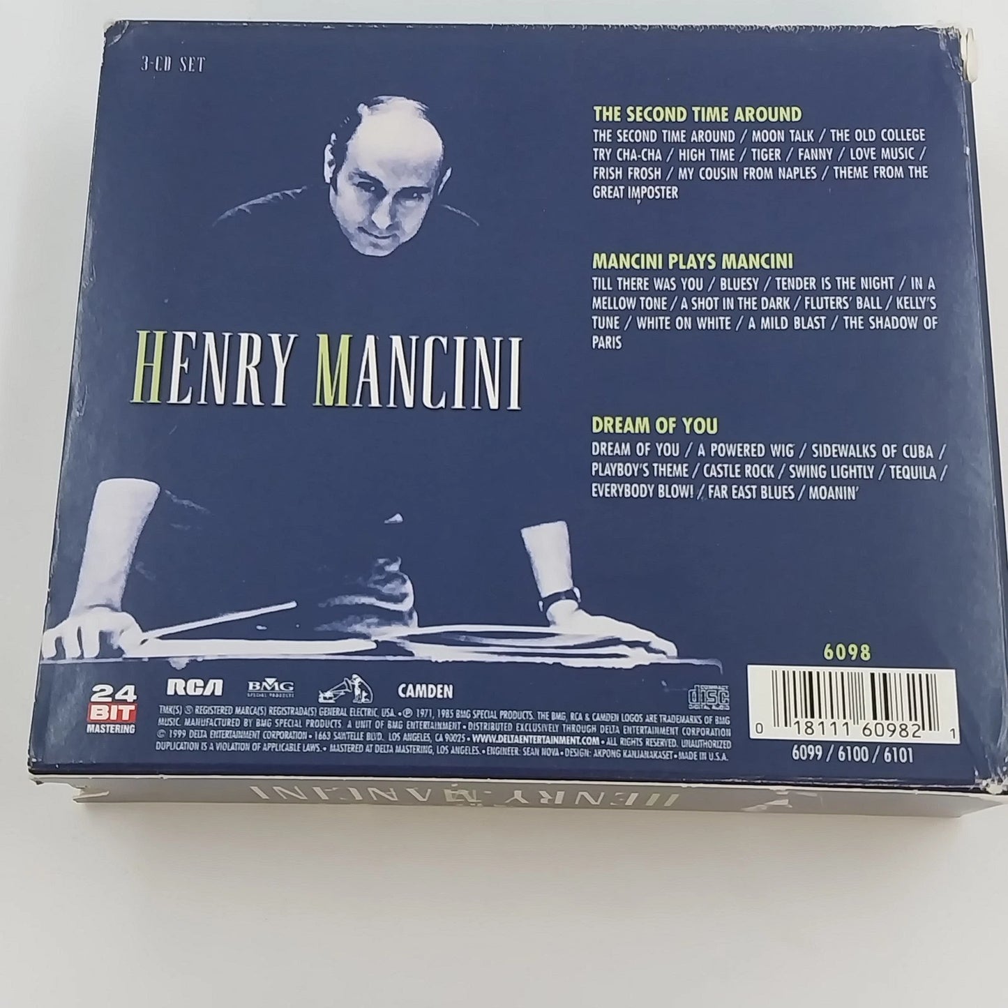 Henry Mancini 3 CD Box Set RCA Camden Remastered Jazz Easy Listening 1999 USA
