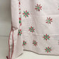 Christmas Tablecloth Red Green Poinsettia Polka Dot 116x62 Vintage Holiday