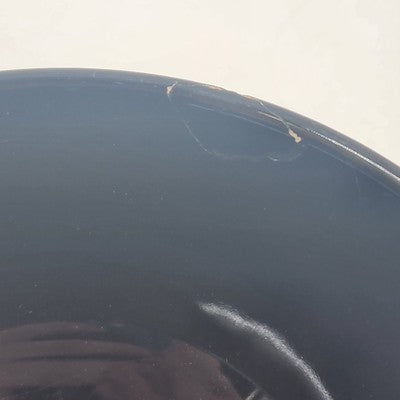 2 Waechtersbach Germany Fun Factory Freestyle Glossy Black Serving Bowl 6" Chip