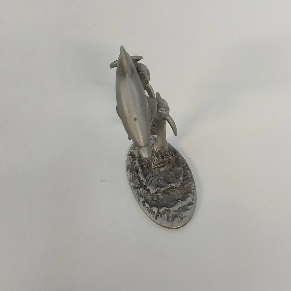 Spoontiques PP245 Pewter Three Dolphins Figurine 3" Ocean Decor Collectibe 1982