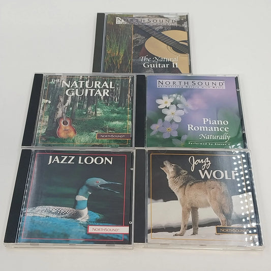 NorthSound Nature 5 CD Lot Jazz Wolf Loon Piano Romance Natural Guitar 1990s