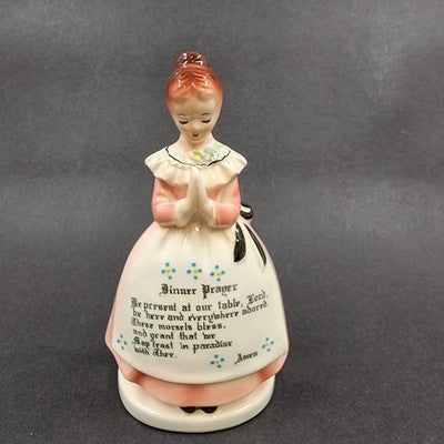 Mother in the Kitchen Prayer Lady Napkin Holder By Enesco 50s-60s Japan
