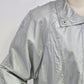Haband Outwear Windbreaker Women's Silver Gray Metallic Crinkle Jacket Medium