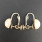 Vintage Faux Pearl Clip On Earrings Gold Tone Screw Back Classic