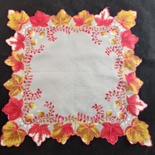 3 Women Ladies Hankies Handkerchiefs Floral Organza Vintage Embroidery