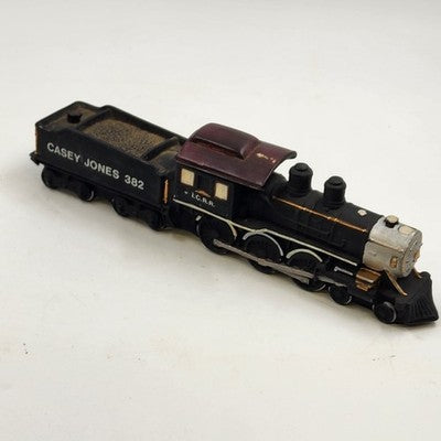 Ezra Brooks Decanter Casey Jones 382 Train Steam Engine & Coal Car 1980 Damage