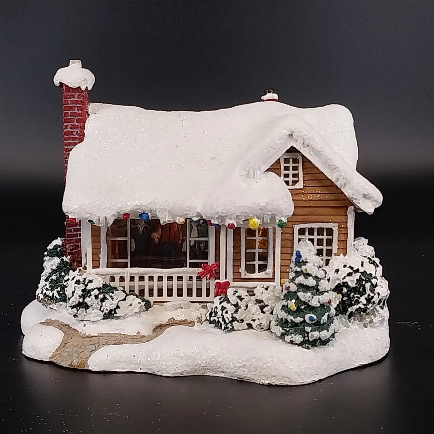 Thomas Kinkade Childhood Home Lighted Christmas Cottage