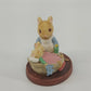 Avon Forest Friends All Tucked In Mouse Mom & Babies Figurine Mini 2" Vintage