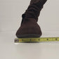 Rampage Beckett Brown Faux Suede Ankle Boots Shoe Womens 7.5 Bow Slouchy China