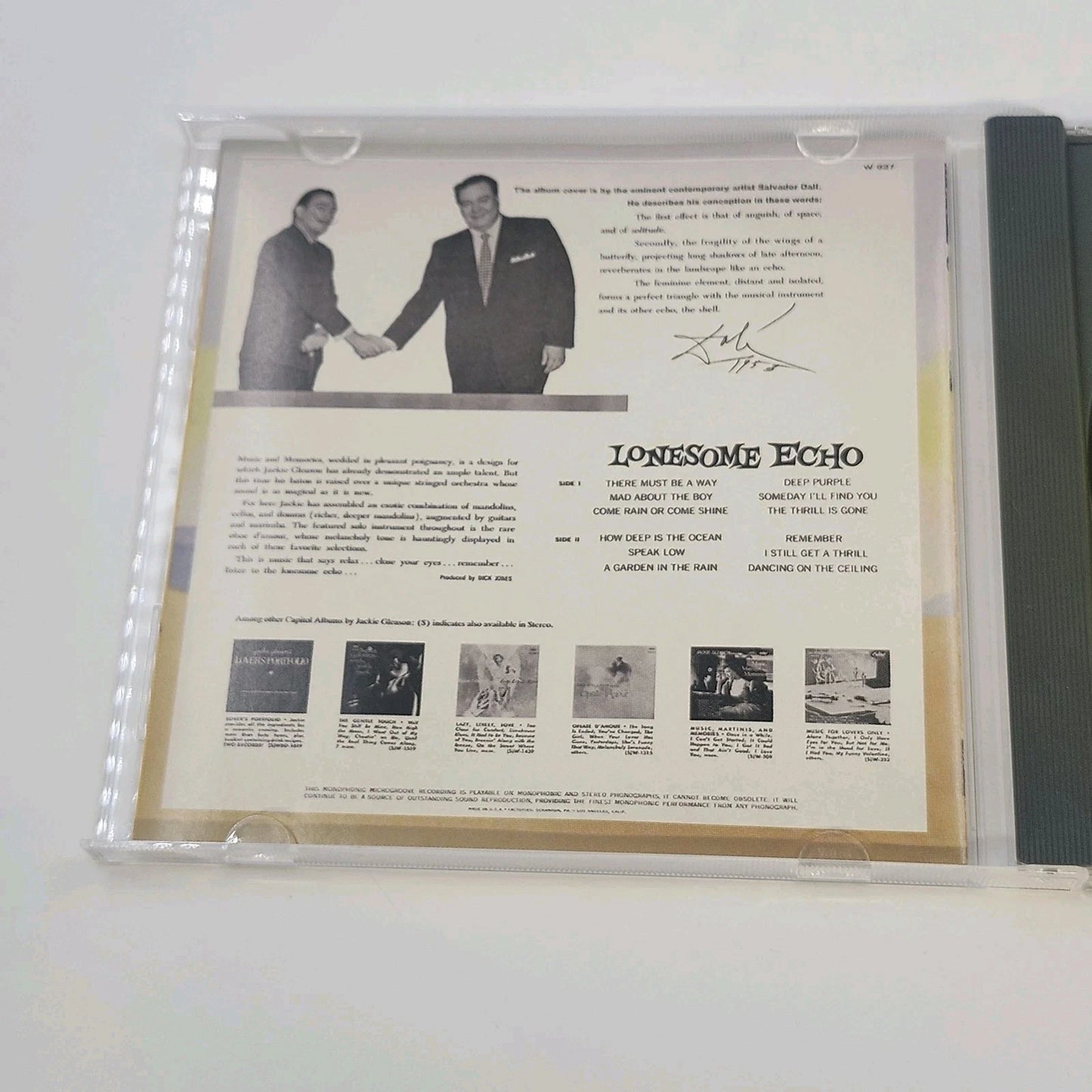 Jackie Gleason Lonesome Echo CD CCM-169-2 Salvador Dali Cover Mood Music 2000