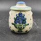 Hadley Bouquet Oversize Sugar Bowl and Lid M A Hadley Pottery Blueberry Design