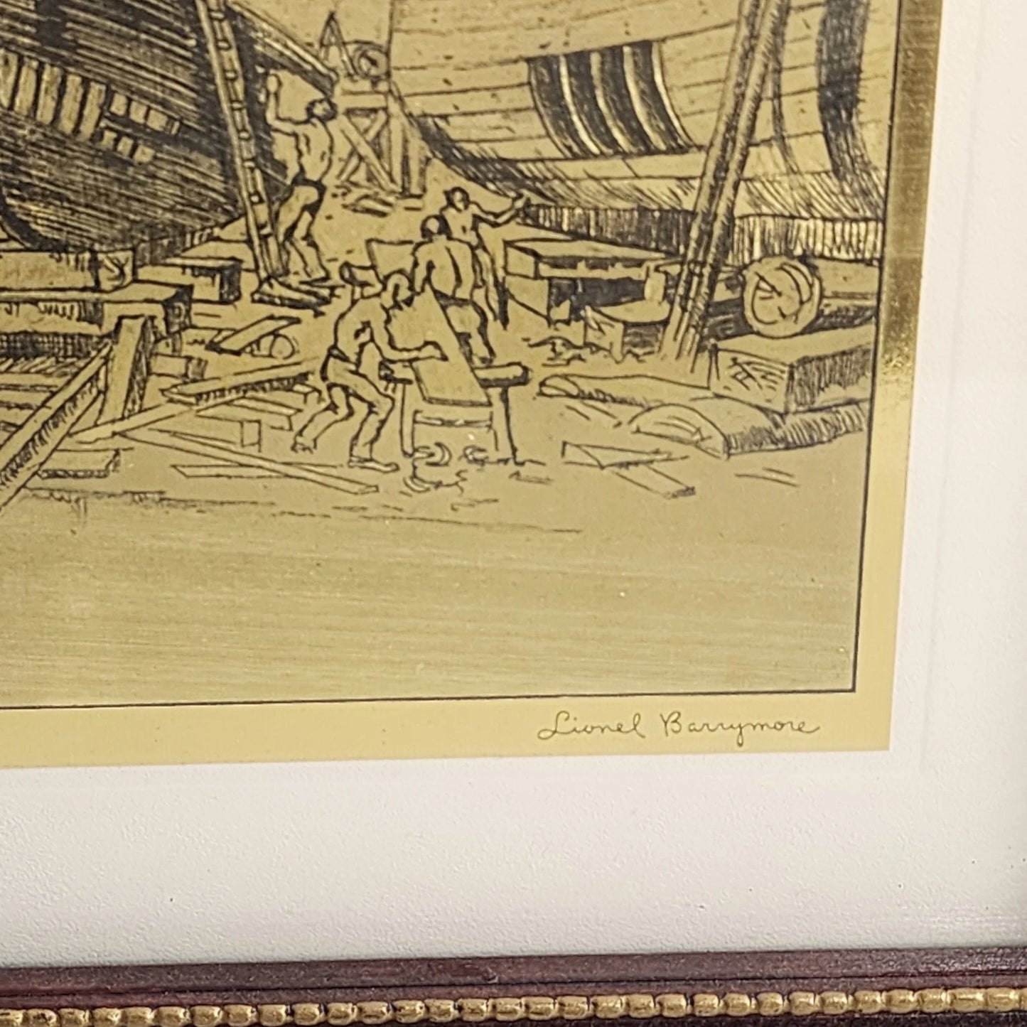 Lionel Barrymore Talio Chrome Framed Venice Prints Set of 4 Signed