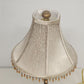 Berman Artisan Elephant Table Lamp 22" Tall Cast Base Cloth 8" Shade w Prisms