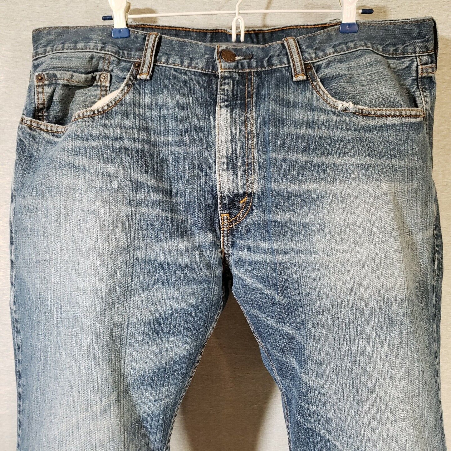 Levi's 559 Relaxed Straight Blue Jeans Mens 38x30 Broken In Denim