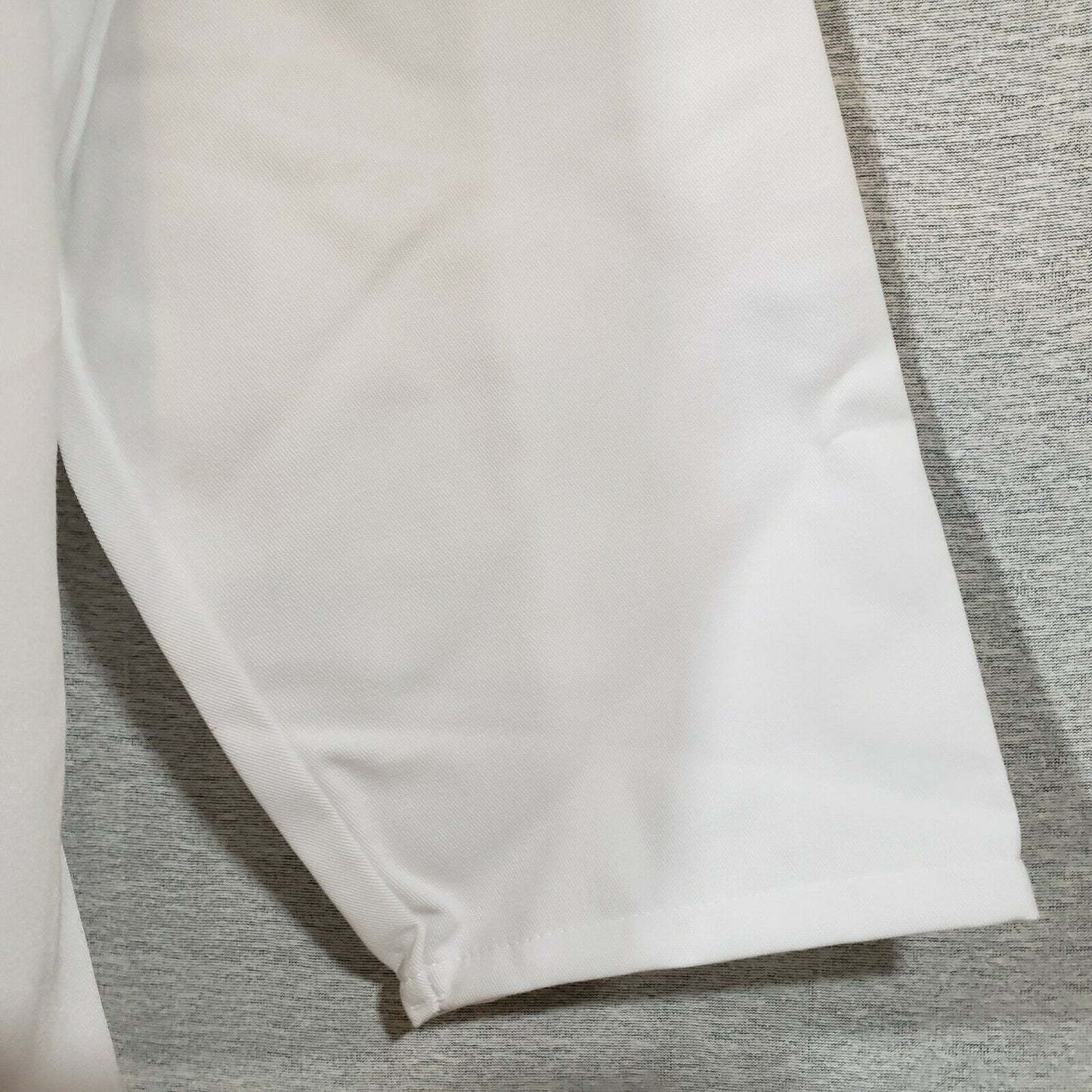 White Traditional Server Coat XL Fame Fabrics 4 Buttons Military Collar C102