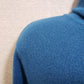 The Tog Shop Women's Large Blue/Teal 100% Acrylic Turtleneck Knit Top