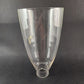 Brass Pedestal Candlestick Holder Wide Base Glass Globe Battery Candle 13½" Tall