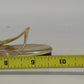 Newport News Sandals Gold T Strap Flat Easy Style Women's 7.5 All Man Made China