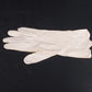 Women's White Formal Dress Gloves Eyelet Scalloped Cuffs Tea Length Vintage