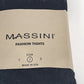 Massini Womens Black Fashion Tights Size 2 NWT Hosiery