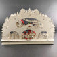 Martha Stewart Christmas Village Wooden Laser Cut Light Up Display Winter Scene