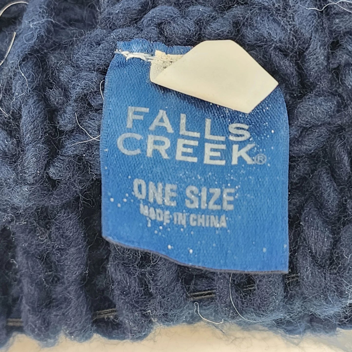 Falls Creek Blue Knit Beanie Hat One Sz Unisex Classic Outdoor Winter Watch Cap