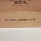 Thompson & Company Tampa Burma Cheroots Fine Cigar Box 150 Cigars Vintage