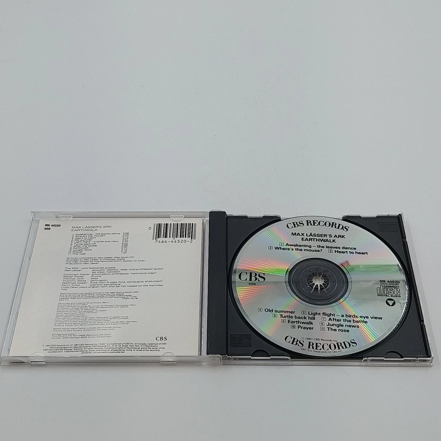 Max Lässer's Ark Earthwalk CD 1987 CBS New Age Ethnic Fusion MK 44520