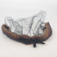 Mink Fur Pillbox Fascinator Net Veil Brown MCM Head Band Head Piece Vintage