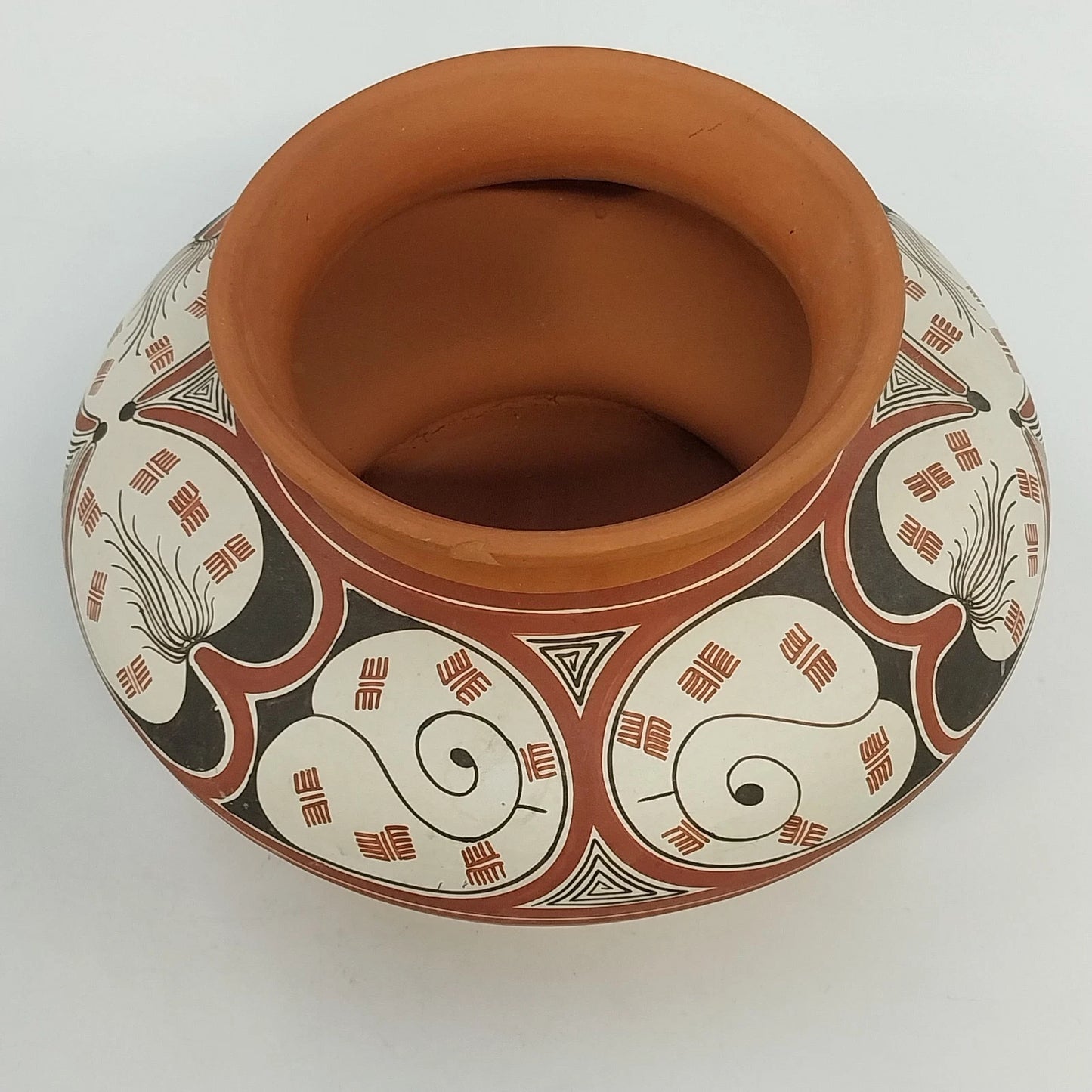 Quíbor Lara Venezuela Terracotta Vase Geometric Aruba 6.75" Vintage Chipped