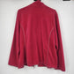 Koret Women's Large Red Fleece Jacket Full Zip Pockets Polyester Macau Vintage