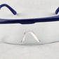 Gateway Strobe Safety Glasses Lightweight Telescoping Temples Side Shields Z87.1 (Blue Frame, Clear Anti Fog Lens)