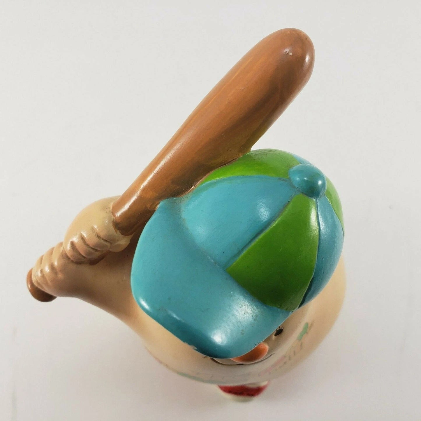 Enesco Human Beans Baseball Player Bank Figurine 1981 Vintage “On The Ball”