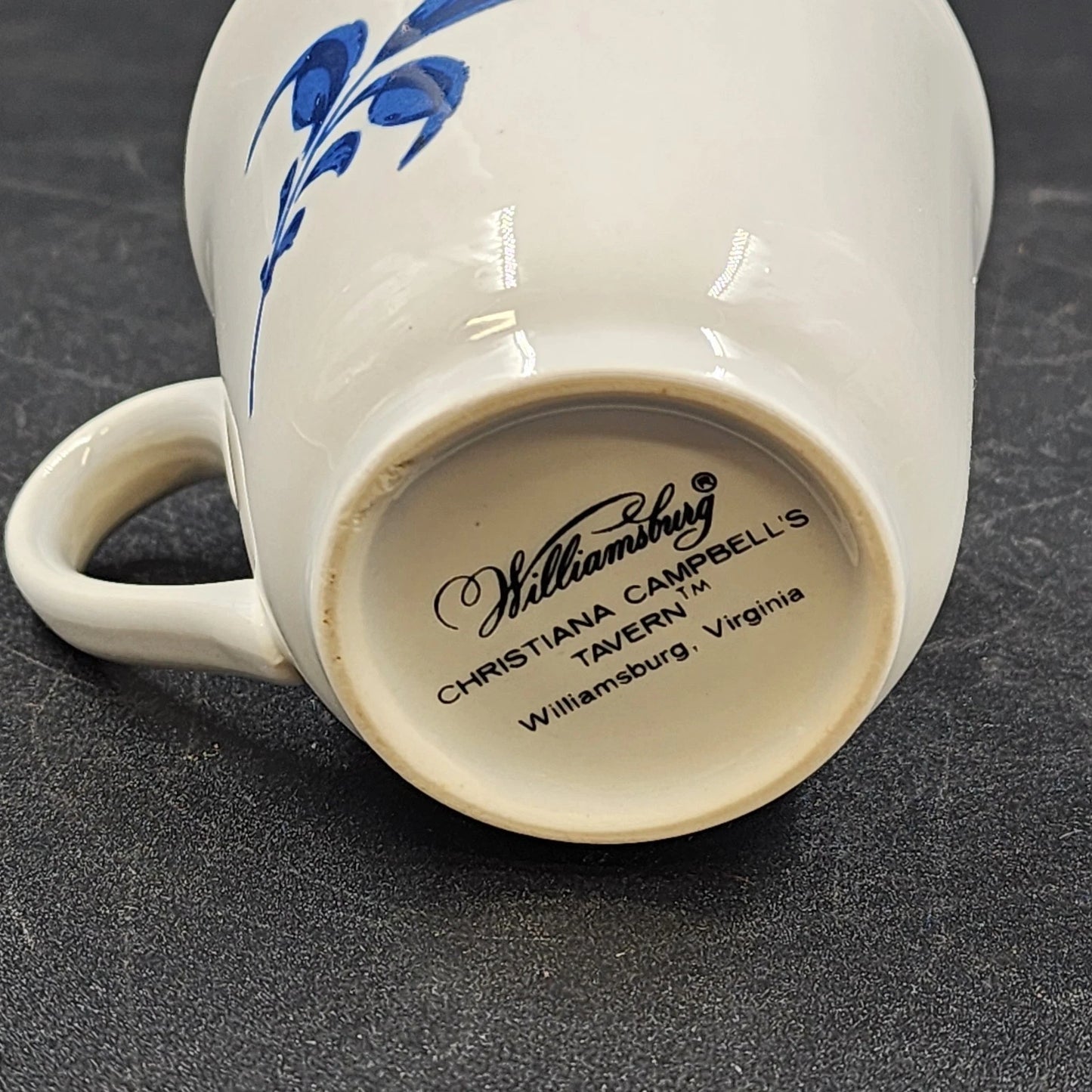 Christiana Campbell’s Tavern Coffee Cup 3.5" x 3" Blue Squirrel Williamsburg VA