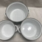 Corelle Coordinates Callaway 6 Pc Mini Stock Pots Porcelain Enamel on Steel NOS