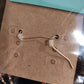 Plunder Gold Tone Chain Multicolor Faceted Beaded & Cube Gold Hoop Earrings 1.5"