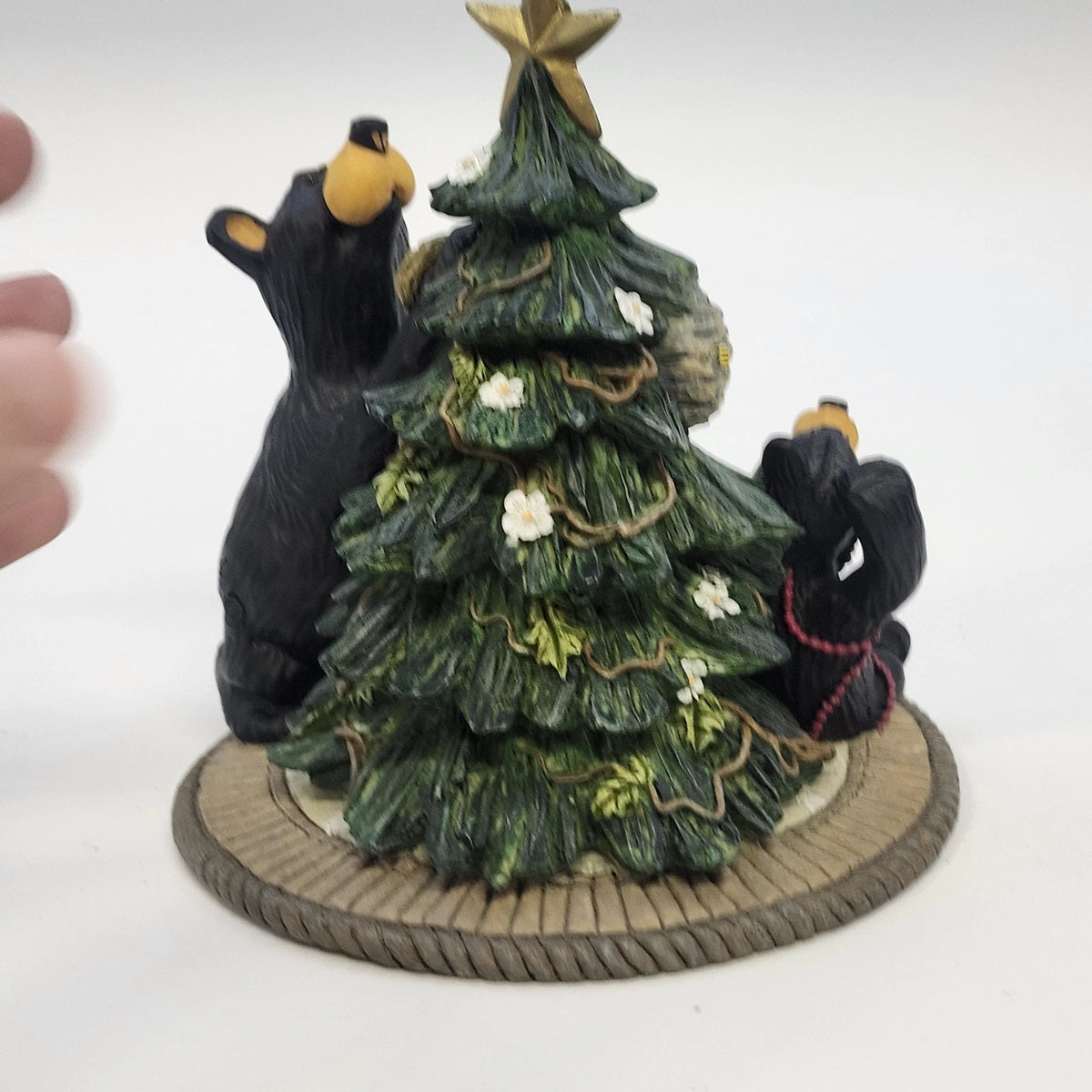 Big Sky Carvers Bearfoots Tree Trimming Jeff Fleming 2001 Ltd Figurine Vintage