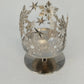 Bath and Body Works Snowflake 3 Wick Candle Holder Silver