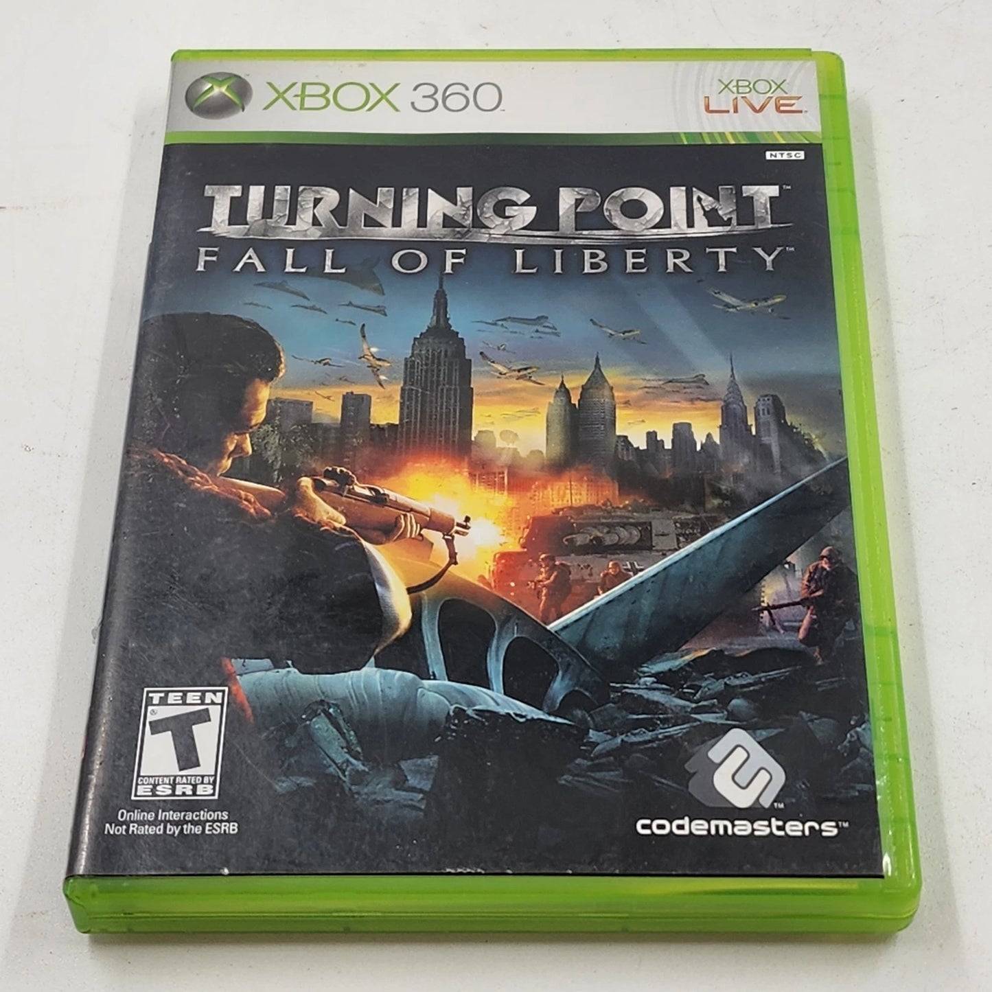 Turning Point Fall of Liberty Xbox 360 2008 Complete Manual First-Person Shooter