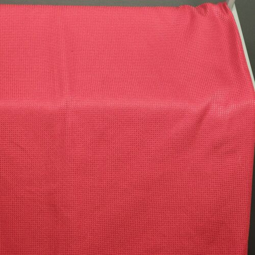 Red on Red Textured Linen Tablecloth 100" Long x 60" Wide Vintage