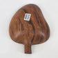 Monkey Pod Natural Wood Bowl 6" Hand Carved Spade Shape Kiln Dried Philippines