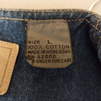 Liz Wear Denim Vest Size L 100% Cotton V-Neck Sleeveless Pockets Metal Buttons