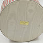 Jan Sevadjian Sewing Hat Box Basket Padded Cord Handle Fabric Covered 10" 1980s