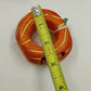 Set of 6 Gallerie II Pumpkin Jack O’Lantern Halloween Wood Napkin Rings 3"dx1"h