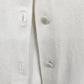 Talbots Petites Medium Pima Cotton White Cardigan Dragonfly Embroidered Sweater